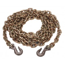 1/2" X 10' Chain, Grade 70, W/ Clevis Grab Hooks - WLL 11,300 Lbs - USA
